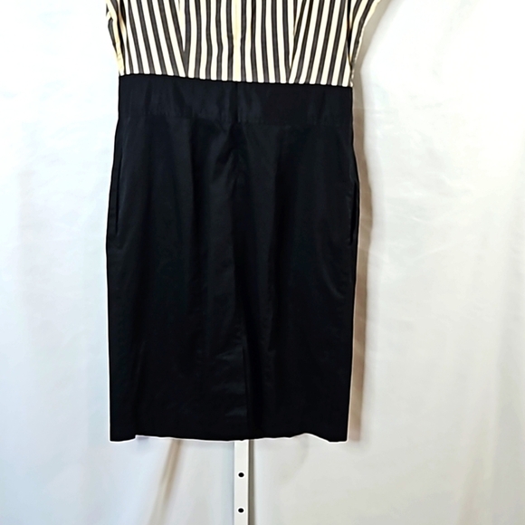 The Limited Gray,Cream & Black Striped Dress Size 10 - Picture 8 of 9